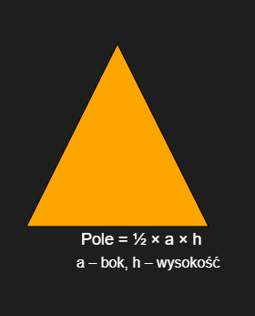 Trójkąt z opisem